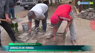 Arreglos en veredas - Calle French y Domingo Vazquez