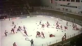 1987 Team Canada- Russia World Juniors brawl harlem shake