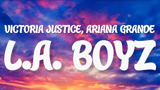 Ariana Grande & Victoria Justice - L.A. BOYZ [Victorious] (Lyrics)