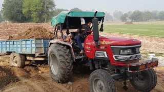 Mahindra Arjun NOVO 605 di | tractor stunt | tractor stuck #tractor #tractorvideo