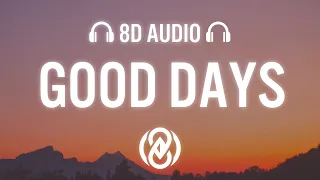 SZA - Good Days (Lyrics) | 8D Audio 🎧