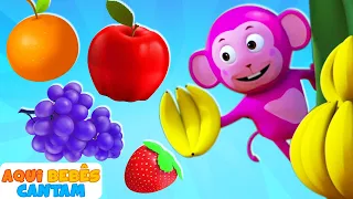 Canção de frutas | Fruit song | Canção infantil |  Músicas para crianças de Aqui Bebes Cantam