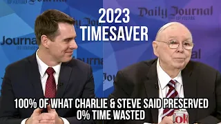 TIMESAVER 2023 Daily Journal Annual Meeting with Charlie Munger of Berkshire Hathaway
