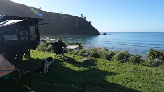 Tent CAMPING at beach - Freezing cold - 4x4 Ford Ranger