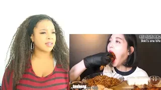 MUKBANGERS ALMOST CHOKING ON THEIR FOOD (BIG BITES) | Reaction