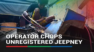 Operator chops jeepney unregistered for consolidation | ABS-CBN News