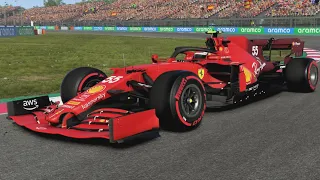 F1 2021 | 25% Race Spain | Carlos Sainz's Ferrari