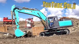 YouTube GOLD (S3 E2) A NEW DAY: PREPPiNG the MINE-SiTE for GOLD - KOBELCO DiGS | RC ADVENTURES