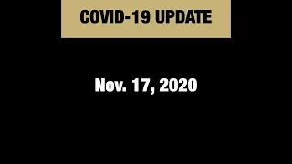 Nov. 17 weekly campus COVID-19 update