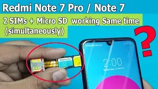 Dual Sim & SD Card Simultaneously on Redmi Note 7 Pro & Redmi Note 7/ 7S  Working or NOT