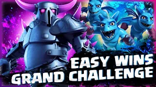 Easy 12 Wins Grand Challenge With Pekka Bridge Spam Minions!🤩💥 - Clash Royale