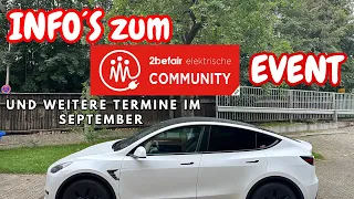 Infos zum "Elektrische Community" - Event in Hamm und Treffen am Supercharger Grünheide