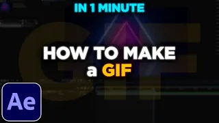 How to Make a GIF in After Effects | How to Export a GIF from After Effects