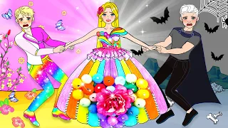 DIY Paper Dolls & Cartoon - Who Is Rainbow Rapunzel's Boyfriend? - Barbie Contest Handmade