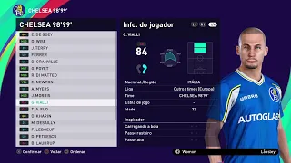 eFootball PES 2021 CHELSEA 1998-1999 Classic Teams - Ps4/Ps5