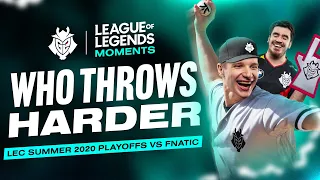 Who Throws Harder | LEC Summer 2020 Playoffs G2 vs FNATIC Moments