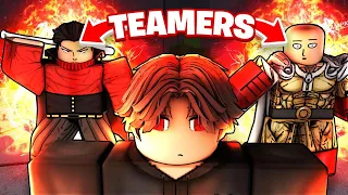 Destroying Toxic Teamers In Roblox The Strongest Battlegrounds