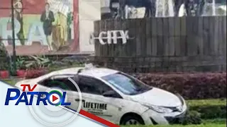 Taxi sumadsad sa isang estatwa ng kalabaw sa Pasay City | TV Patrol