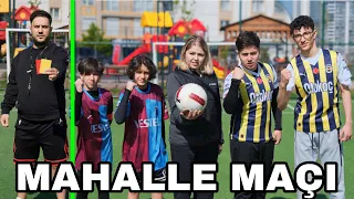 ANNEMLE MAHALLE MAÇI YAPTIK CHALLENGE !! CİPS KOLA ISMARLAMALI