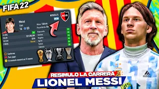 🔥RE-Simulated His Career From Newell’s Old Boys Lio Messi FIFA 22 Career Mode LITE!!