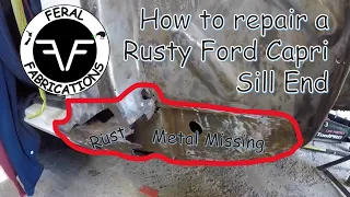 How to repair a rusty ford capri sill end