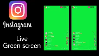instagram live green screen animation Full screen