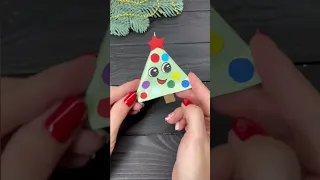 EASY Craft DIY 🎄 Paper Christmas tree Decorations #shorts