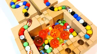 Marble run race ASMR ☆ Wooden Cuboro marble run.Compilation  video!Big Colorful balls.