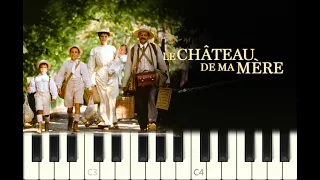 piano tutorial "LA VALSE D'AUGUSTINE" Le Château de ma Mère, 1990, avec partition gratuite (pdf)