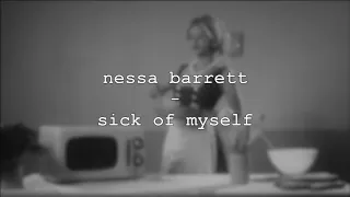 nessa barrett x whethan - sick of myself (lyric video)
