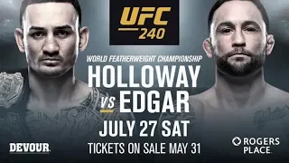 UFC 240 Max Holloway vs Frankie Edgar FULL FIGHT/ Макс Холлоуэй против Френки Эдгара