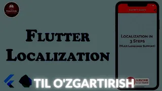 Flutter localization, easy localization || Flutter til o'zgartirish.  [2022]