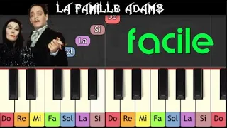 Apprendre le thème de "La famille Adams" au piano (très facile pour enfants ou débutants)