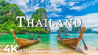 FLYING OVER THAILAND (4K UHD) - Calming Music Along With Beautiful Nature Video - 4K Video Ultra HD