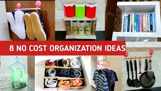 8 New No Cost Home & Kitchen Organization Ideas | 8 Simple & Useful Hacks for Everyday Life