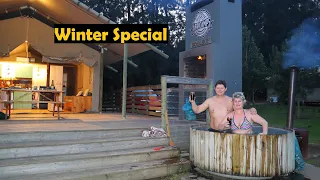 Budget family glamping at Africamps Doolhof Wellington. Winter special.