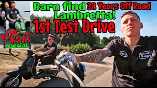 Barn find Lambretta, stored 38 years. FIRST TEST DRIVE! Part 4. And we meet King Kurt!