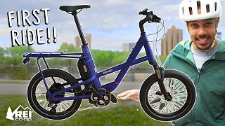 The NEW REI E-BIKE! | REI Co-op Generation e1.1 Unboxing and FIRST RIDE!!