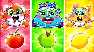 What A Fruit Song🍉🍏🍌🍓🍊Fruit So Yummy 🚓🚗🚌🚑+More Nursery Rhymes by Cars & Play