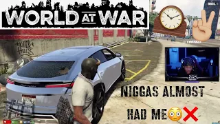 TOOSII GETS INTO SHOOTOUT BROAD DAY W/ OPPS (WAR IN 2X WORLD)👹👹 | GTA RP
