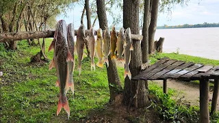 ASÍ SALIÓ LA PESCA, CON MAL CLIMA. PESCA EN EL BRAVO 🎣