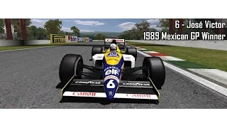 Liga Senna Experience - S3R2: Grande Premio do Mexico/1989 - Highlights [HD]