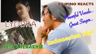 LYODRA 🇮🇩 | PESAN TERAKHIR (Official Music Video) | FILIPINO REACTION VIDEO