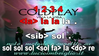 Viva la vida (Coldplay) - karaoke notazionale