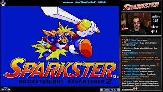 Sparkster: Rocket Knight Adventures 2 прохождение [ Very Hard ] (SEGA Genesis, Mega Drive) Стрим RUS