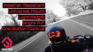 How Good is this SMART LED Brake Free Light | Motorcycle Helmet Accessory