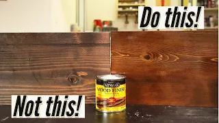 How to Stain Wood Like a PRO - 4 Simple Steps!