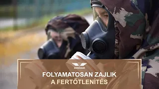 Folyamatosan zajlik a fertőtlenítés