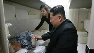 Kim Jong Un sees off train carrying Chinese victims from DPRK traffic accident