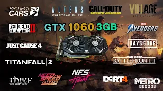 Geforce gtx 1060 + i5 3470 in 15 games to 1080p in 2021